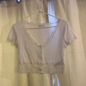 Urban outfitters lace crop top